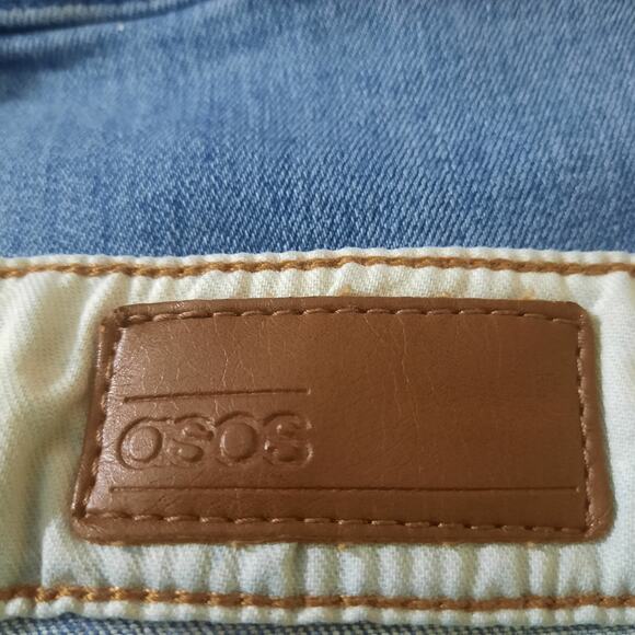 ASOS 12.5oz Mens Mid Rise Cotton Blend Blue Jeans Size 30 - Picture 4 of 7